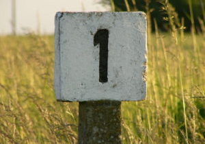 one sign
